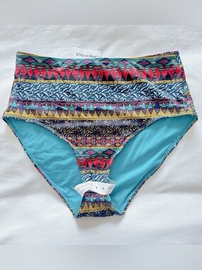 La Vie en Rose NWT bikini bottom medium women's swimsuit bathing suit high rise